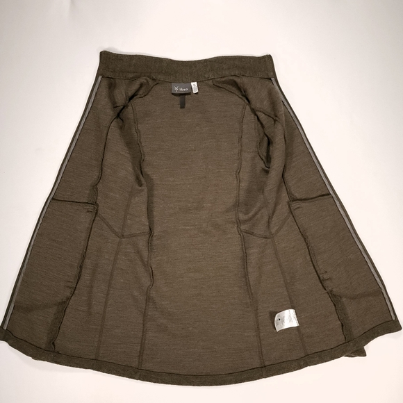 Ibex Backbay Merino Wool Tunic Jacket Womens Size XS Sweater Full Zip Green GUC! - Picture 4 of 16